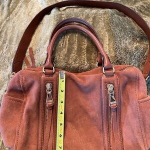 Aimee Kestenberg Tan Suede Shoulder Bag